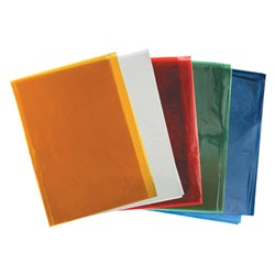 Cellophane Assorted Pack of 25 Blue Red Green Yellow Clear 75x100cm